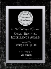 Cottage Grove Small Business Excellence Award for Life Coach area