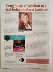 Feng Shui article featured in Lifestyle magazine