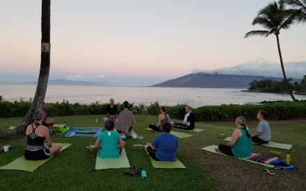 Maui Celestial Retreat | yoga by the ocean is magical and healing